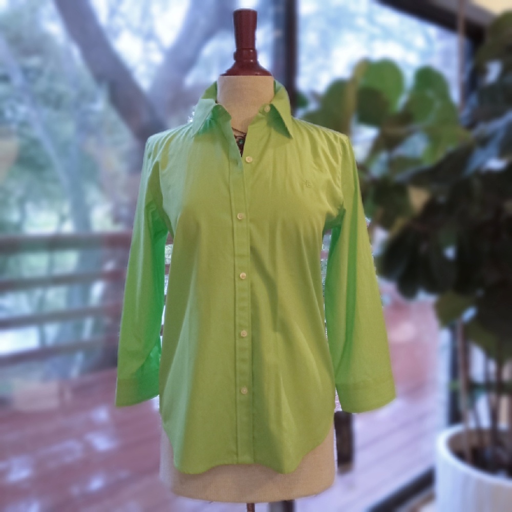 Lauren Ralph Lauren Green Shirt NWT